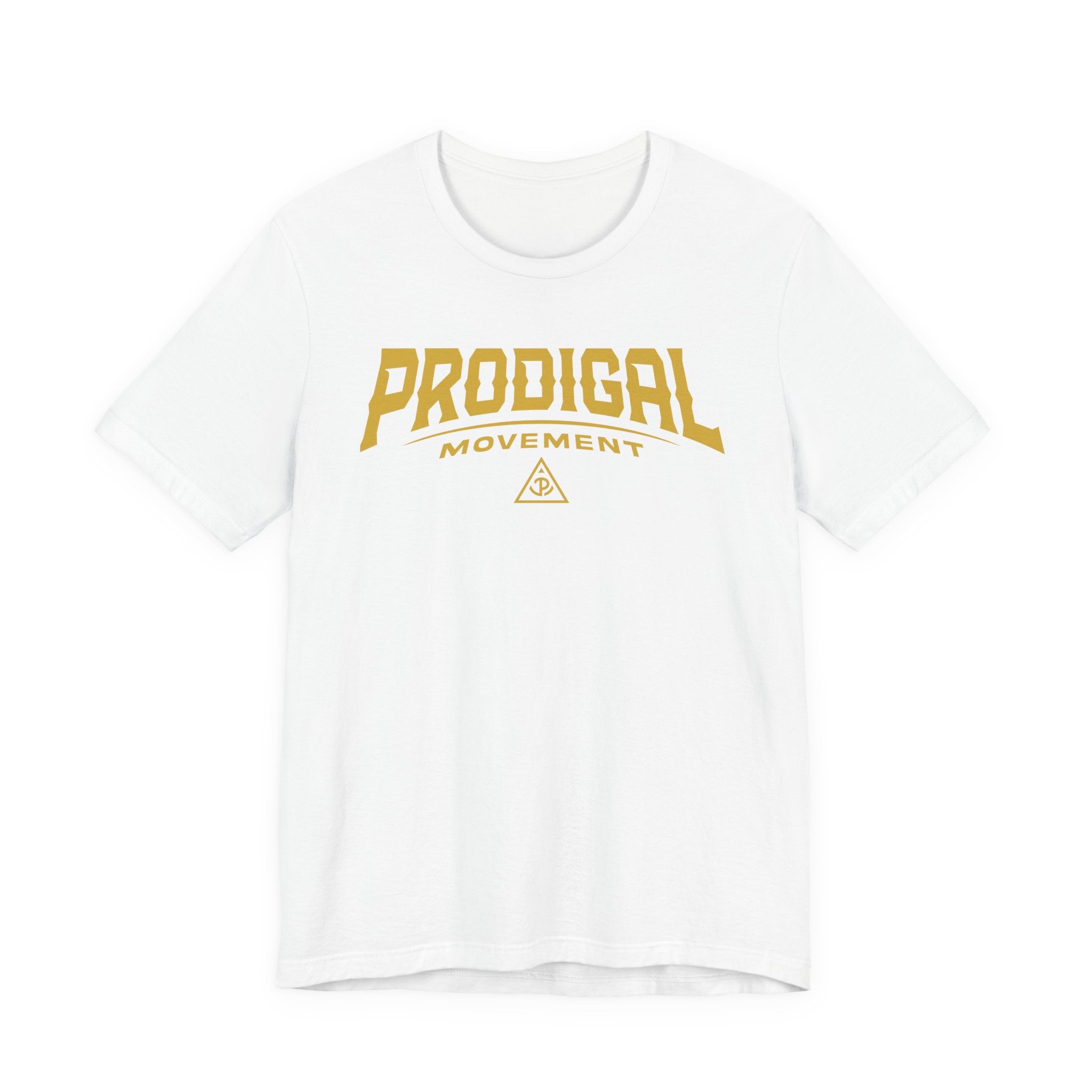 Prodigal Movement Tee — Retro Athletic Graphic Short Sleeve Shirt