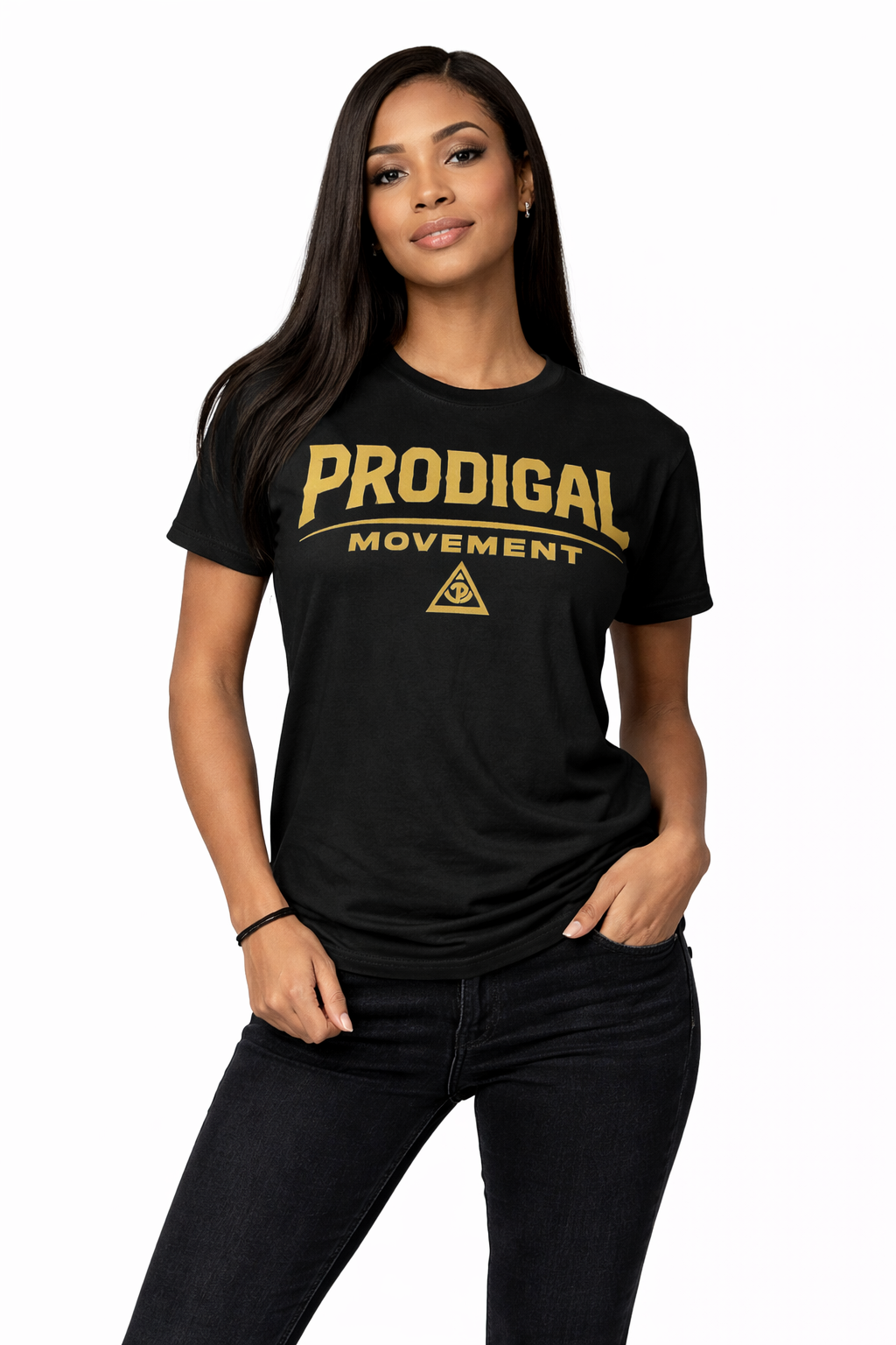 Prodigal Movement Tee — Retro Athletic Graphic Short Sleeve Shirt