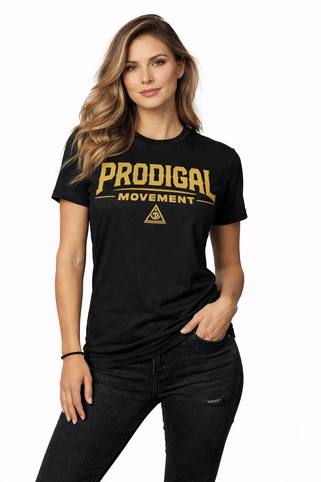 Prodigal Movement Tee — Retro Athletic Graphic Short Sleeve Shirt