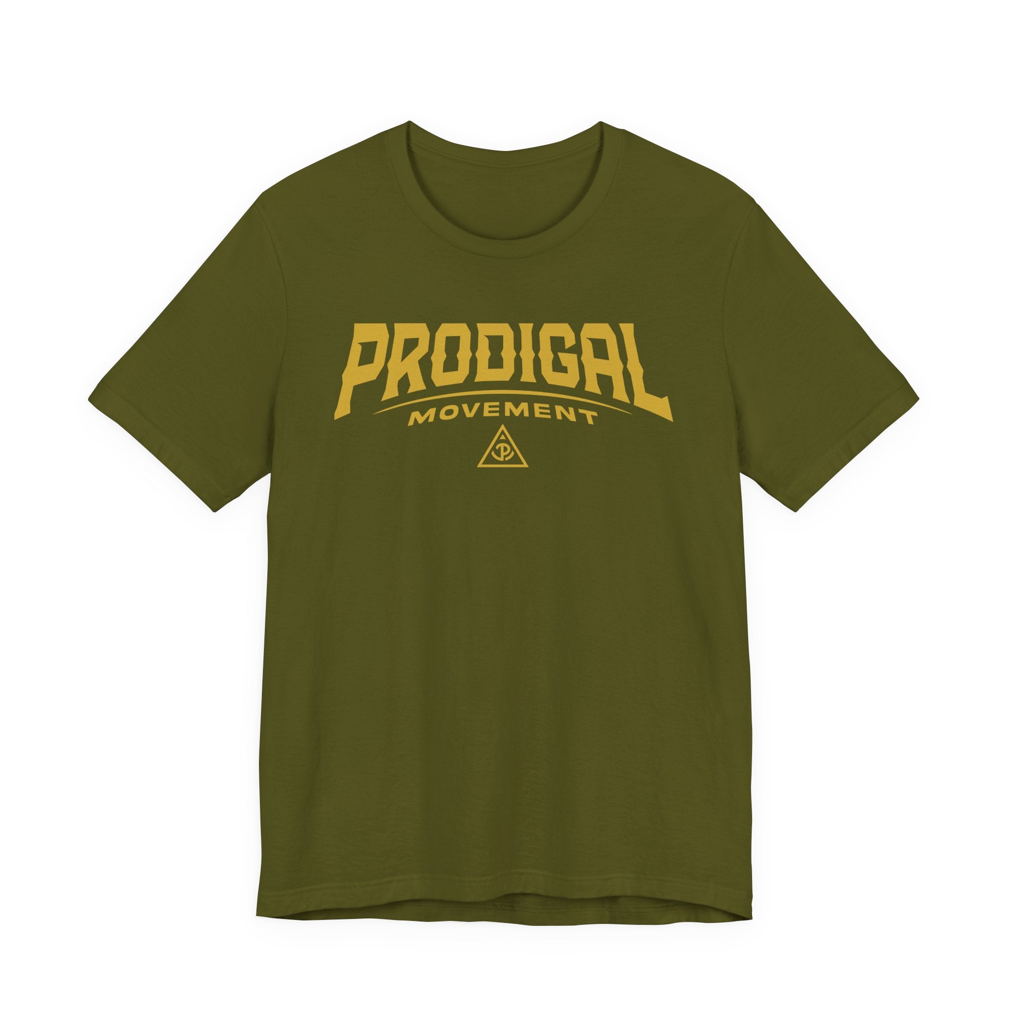 Prodigal Movement Tee — Retro Athletic Graphic Short Sleeve Shirt